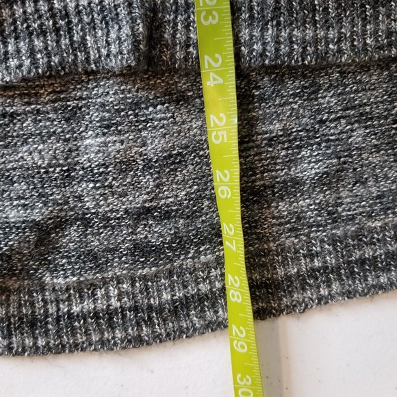 Thistle & Lavender Women's Black Space Dye Gray Cowl Neck Tunic Sweater Sz M - Picture 12 of 12